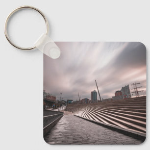 Hamburg Tyskland Nyckelring