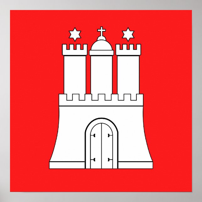 Hamburg, Tyskland Poster (Framsidan)