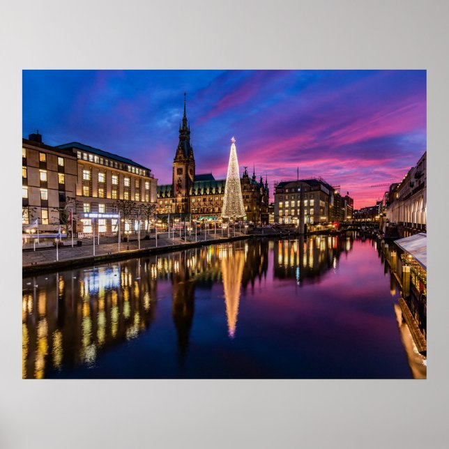 Hamburg Tyskland Poster (Framsidan)