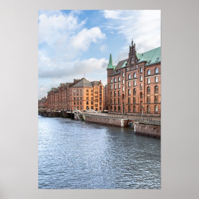 Hamburg Tyskland Poster (Framsidan)