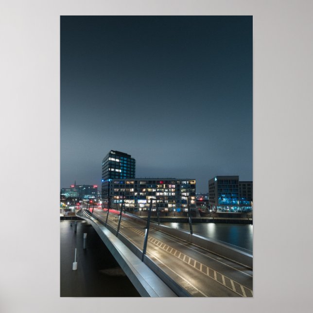 Hamburg Tyskland Poster (Framsidan)