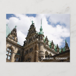 Hamburg Tyskland Rathaus Postcard Vykort