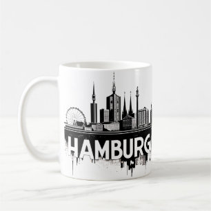 Hamburg Tyskland Skyline-Cityscape Urban Reflectio Kaffemugg