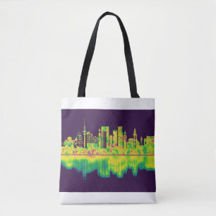 Hamburg Tyskland Skyline Tygkasse