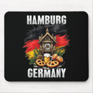 Hamburg Tyskland Souvenir German Flagga Travel Musmatta