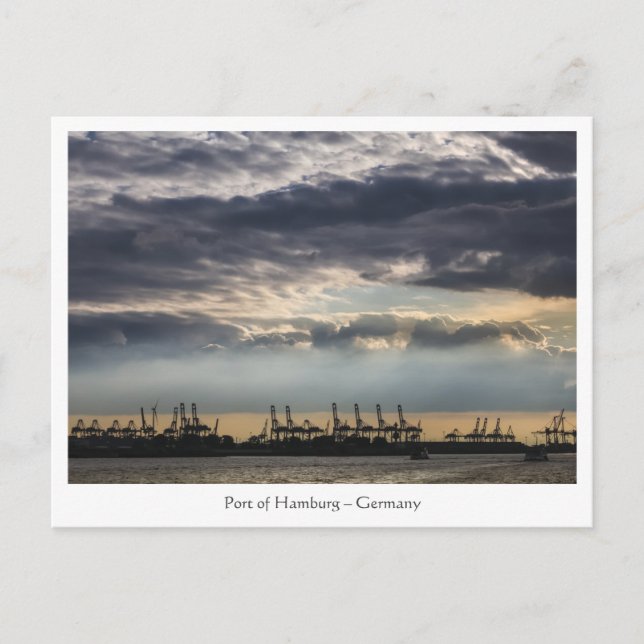 Hamburg Tyskland Vykort (Framsida)