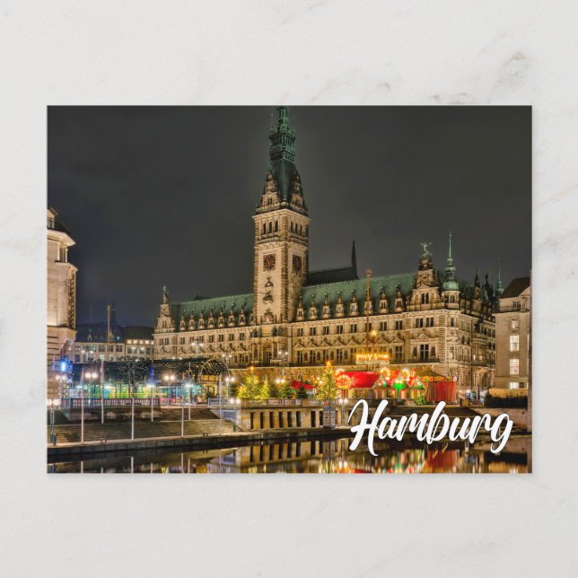 Hamburg, Tyskland Vykort (Framsida)