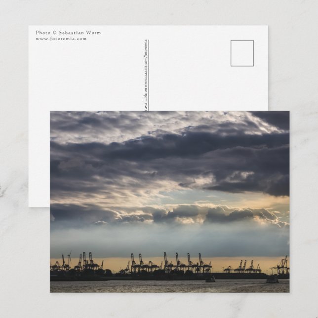 Hamburg, Tyskland Vykort (Fram/baksida)