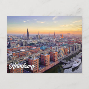 Hamburg, Tyskland Vykort