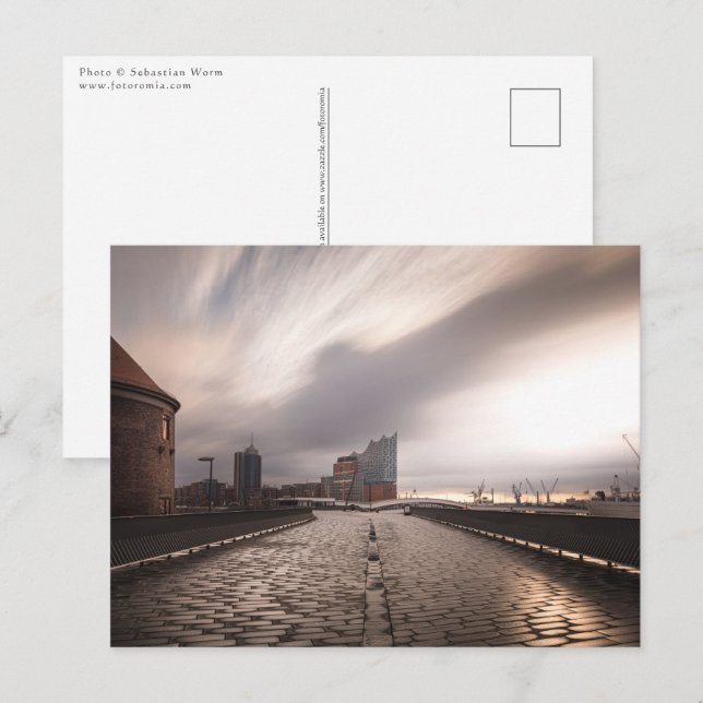 Hamburg Tyskland Vykort (Fram/baksida)