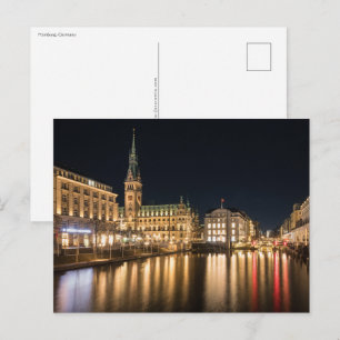 Hamburg Tyskland Vykort
