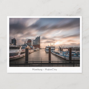 Hamburg Tyskland Vykort