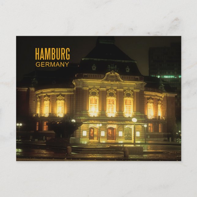 Hamburg Tyskland Vykort (Framsida)