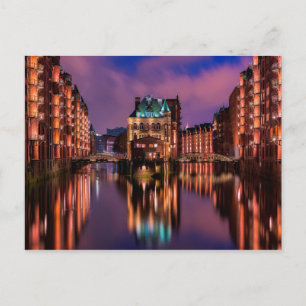 Hamburg Tyskland Vykort
