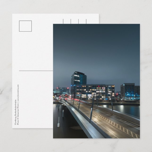 Hamburg Tyskland Vykort (Fram/baksida)