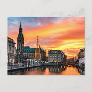 Hamburg, Tysklant landskapsfoto Vykort