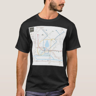 Hamburg U-Bahn S-Bahn karta T Shirt