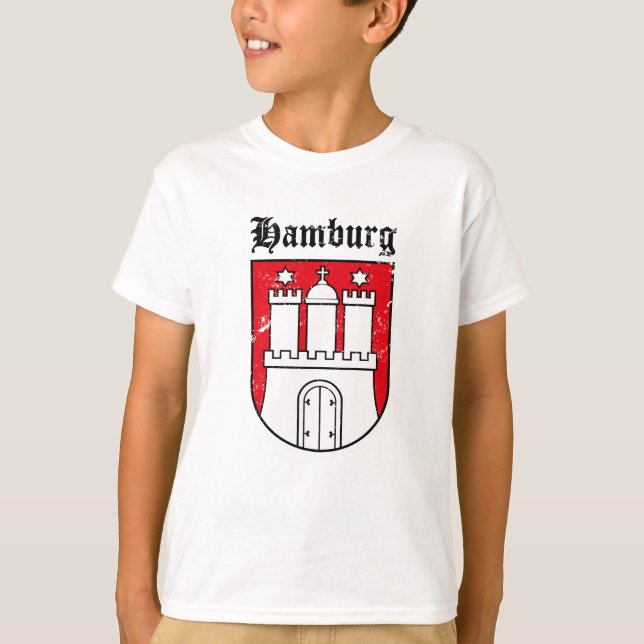 Hamburg vapen tee shirt (Framsida)