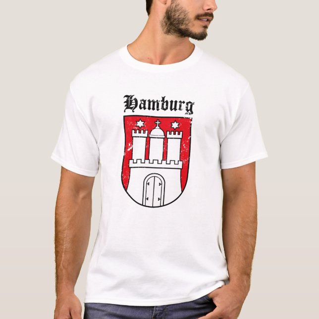 Hamburg vapen tee shirt (Framsida)