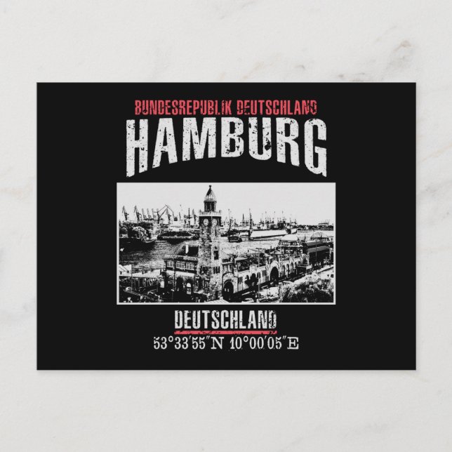 Hamburg Vykort (Framsida)
