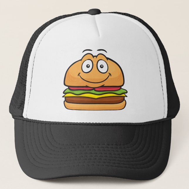Hamburgare Emoji Truckerkeps (Framsida)