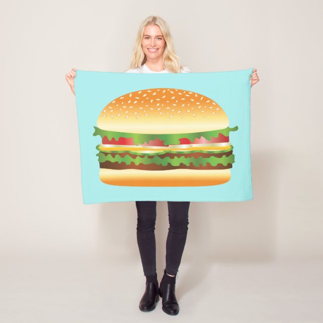 Hamburgare Fleecefilt (På plats)