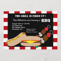 Hamburgare & Hotdog med Kabobsgrillfestinbjudan