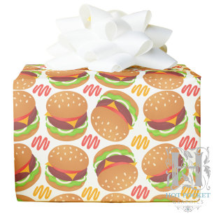 Hamburgare Inpackningspapper Presentpapper