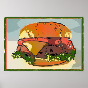 Hamburgare Italiano Poster