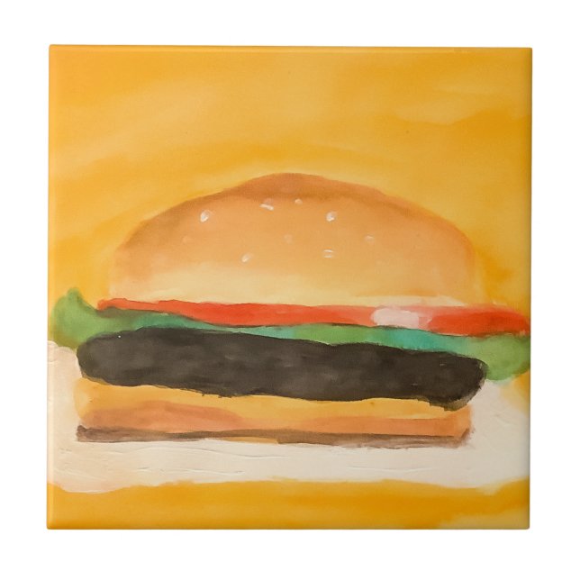 Hamburgare Kakelplatta (Framsidan)