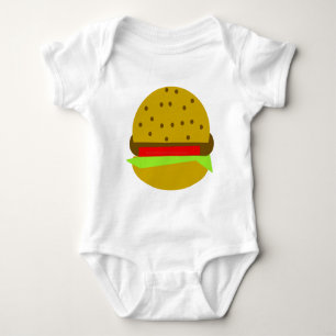 hamburgare matburgare med snabb matburk tee