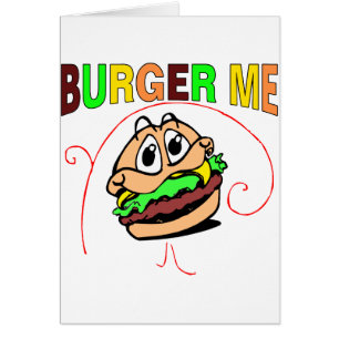 Hamburgare mig hälsningskort