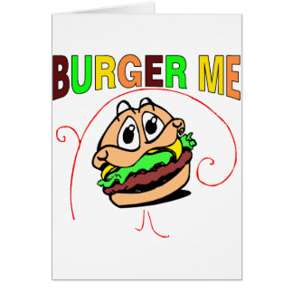 Hamburgare mig hälsningskort