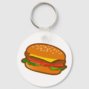 Hamburgare Nyckelring