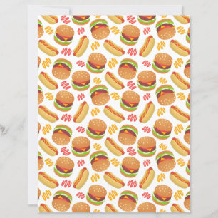 Hamburgare och korvar Scrapbookpapper