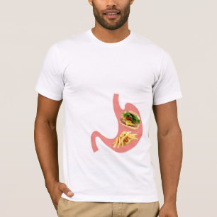 Hamburgare och småfiskar i min mage tee shirt