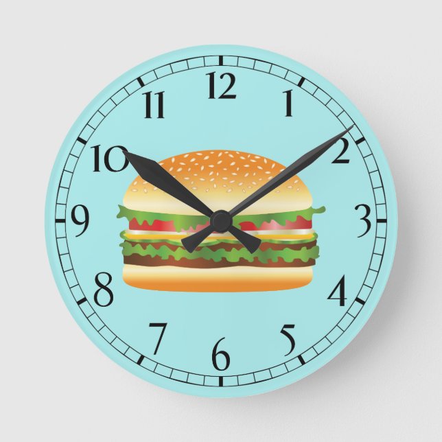 Hamburgare Rund Klocka (Framsida)