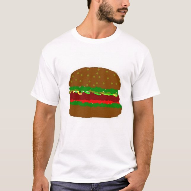 hamburgare t-shirt (Framsida)