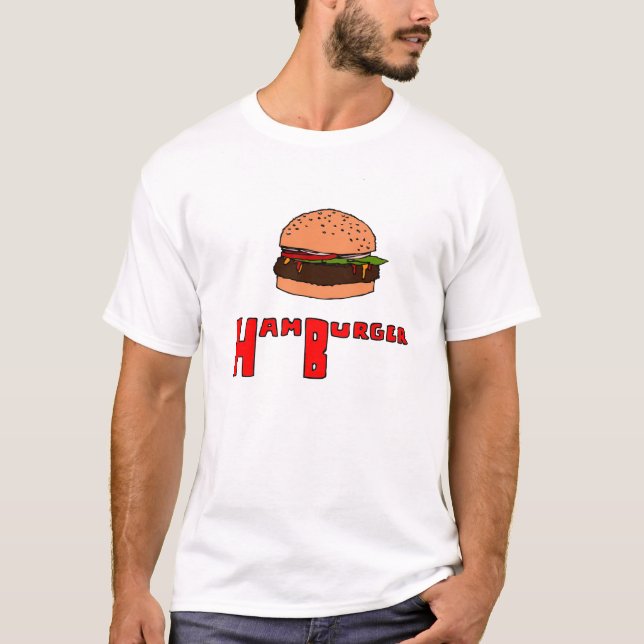 Hamburgare Tee Shirt (Framsida)