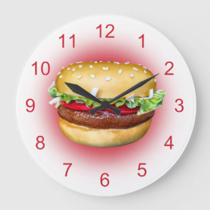 Hamburgare Time Stor Klocka
