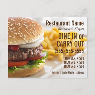 Hamburgare Vykort