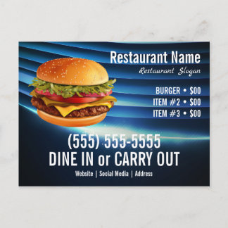 Hamburgare Vykort