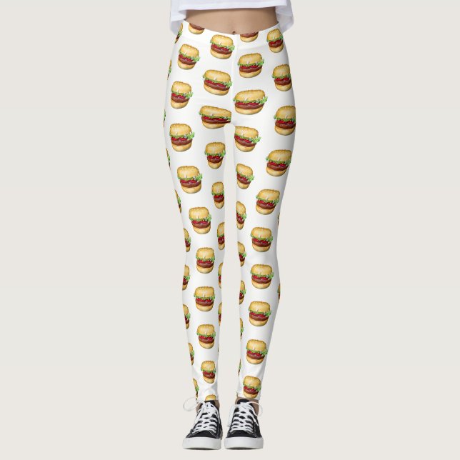 Hamburgarebyxor Leggings (Framsida)