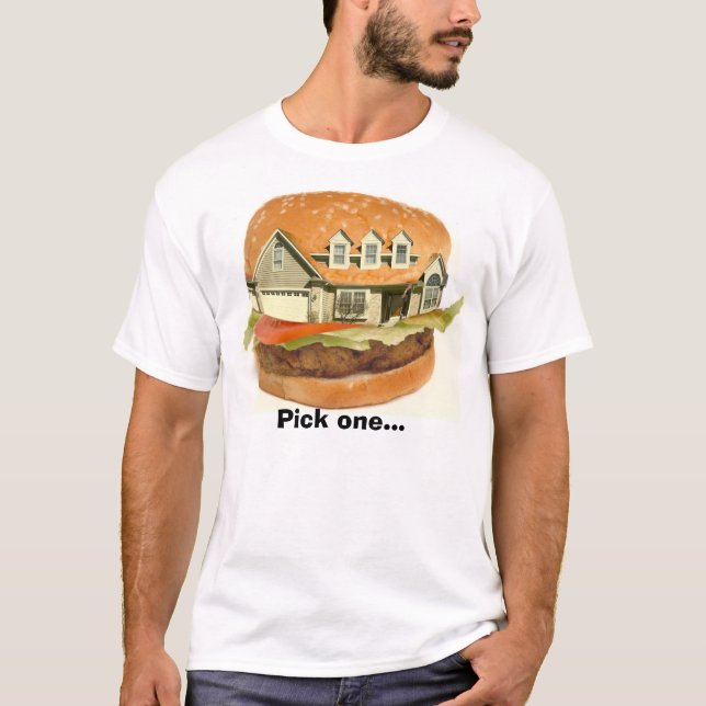Hamburgarehuset, väljer en… t-shirt (Framsida)