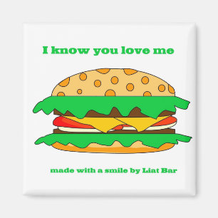 hamburgarekärlek magnet