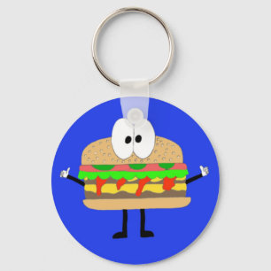 Hamburgaremanen som gör Fonzie.en Nyckelring