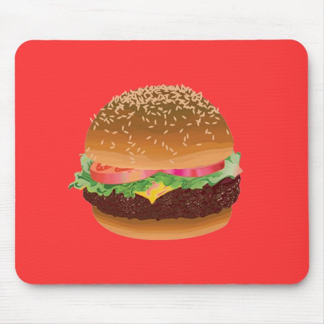Hamburgaremousepad Musmatta (Framsidan)