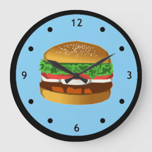 Hamburgaren tar tid på stor klocka