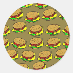 Hamburgaretapet Runt Klistermärke