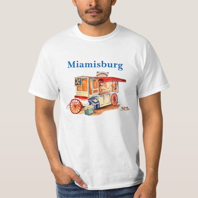 HamburgarevagnMiamisburg T-tröja T-shirt (Framsida)